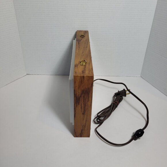 *SOLD* Heineken Beer Imported 12 Inch Backlit 1970 Wood Sign Tavern Trove Tested - Picture 7 of 11